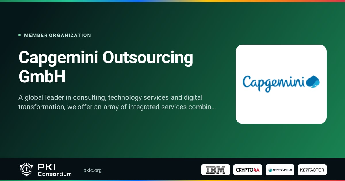 Capgemini Outsourcing GmbH | PKI Consortium