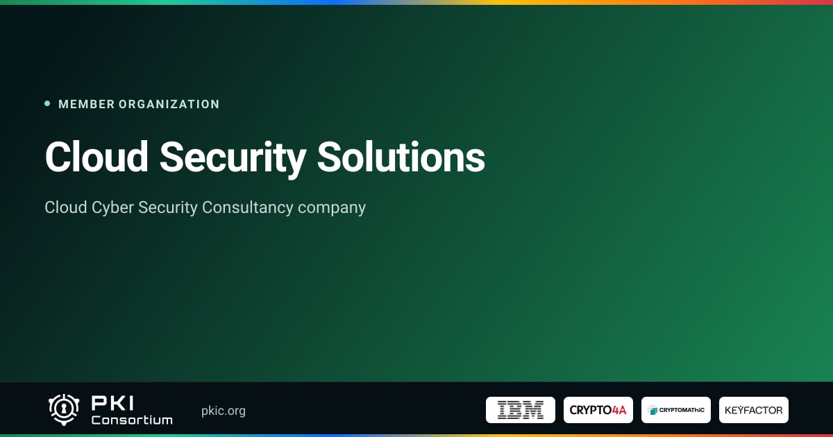 Cloud Security Solutions | PKI Consortium