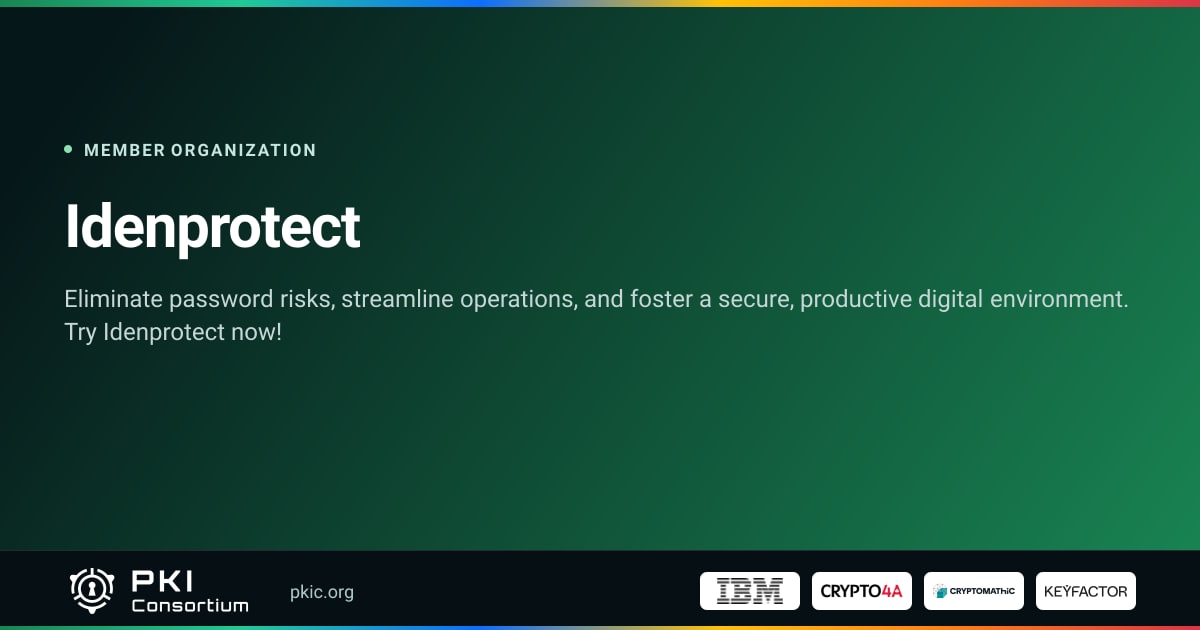 Idenprotect | PKI Consortium