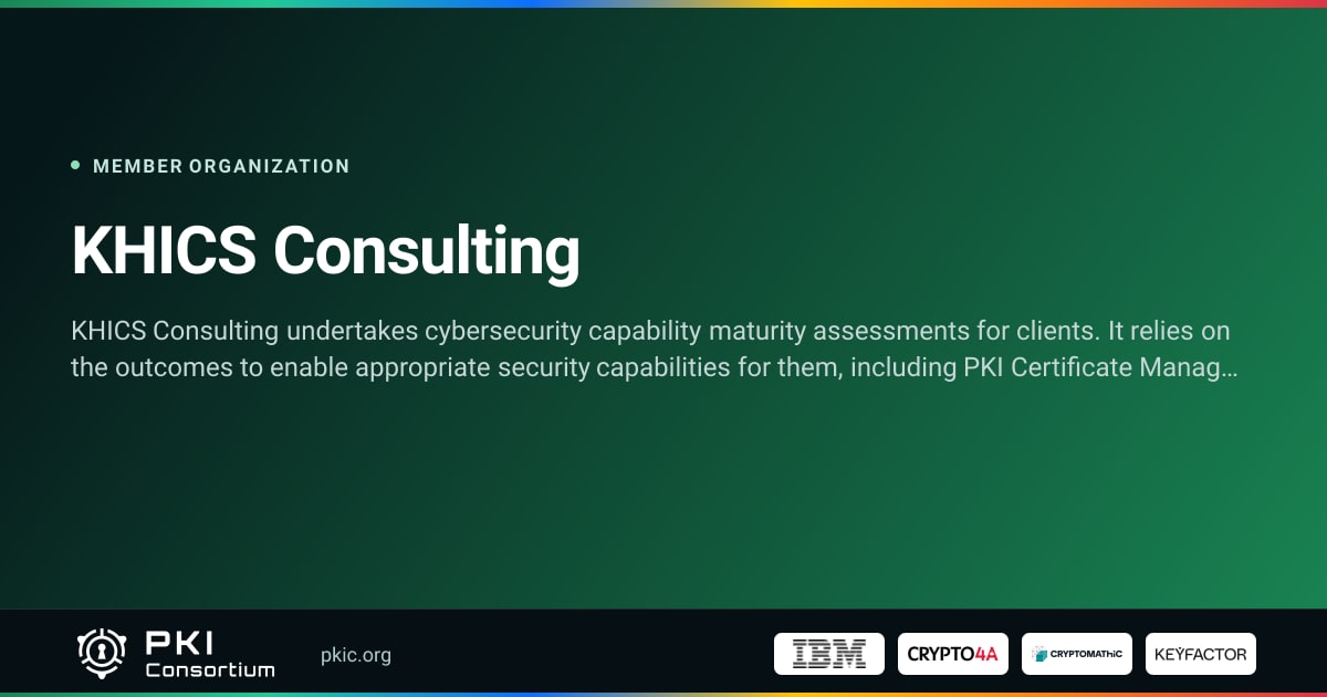 KHICS Consulting | PKI Consortium