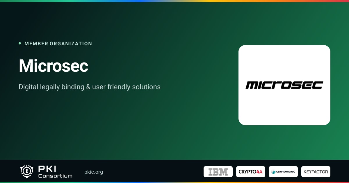 Microsec | PKI Consortium
