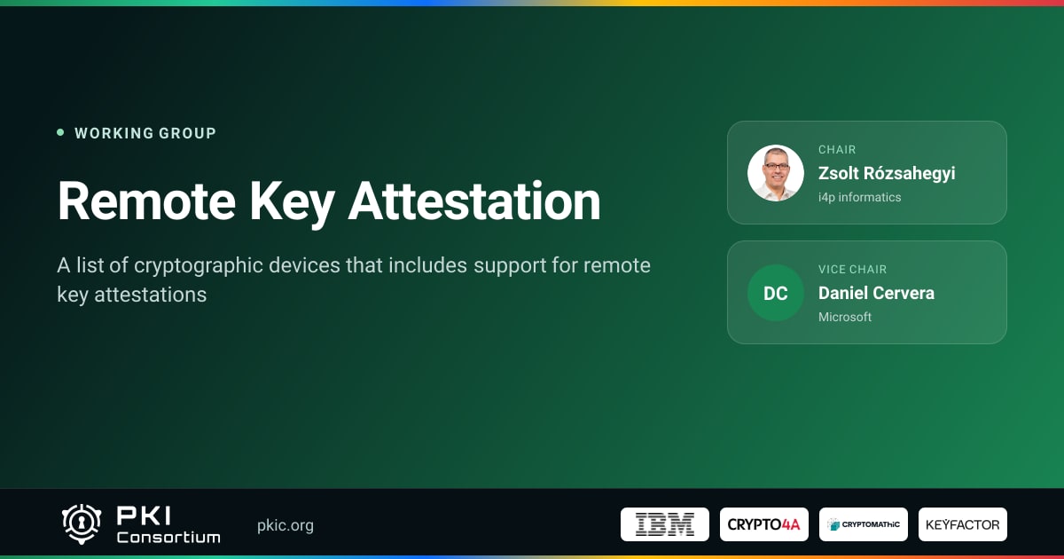 Remote Key Attestation | PKI Consortium