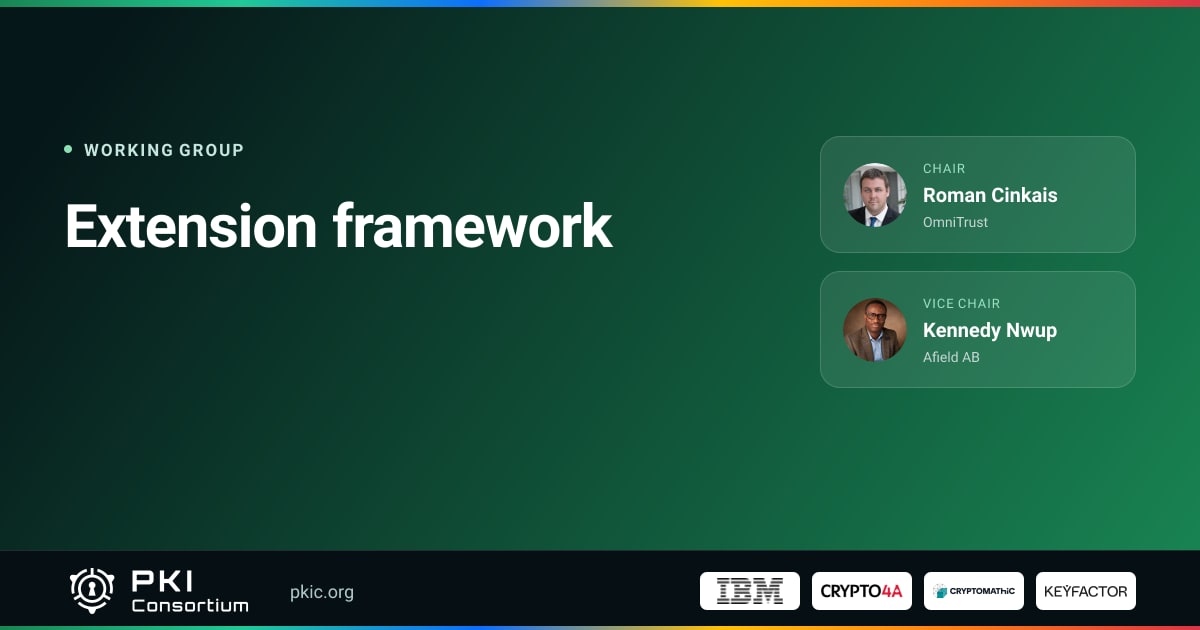 Extension framework | PKI Consortium