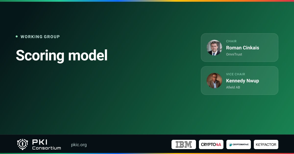 Scoring model | PKI Consortium
