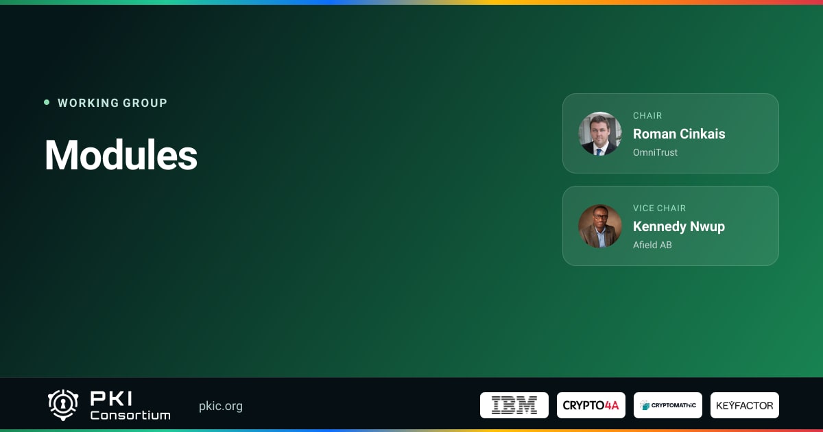 Modules | PKI Consortium