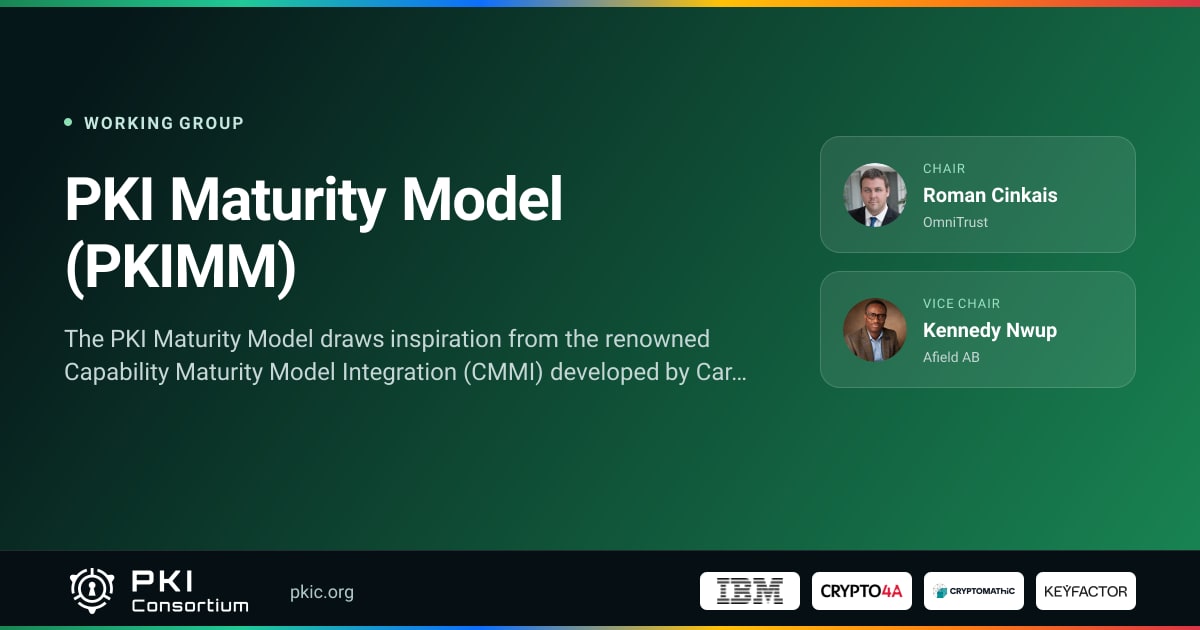 PKI Maturity Model (PKIMM) | PKI Consortium